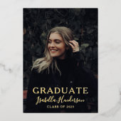 Faire-part de graduation de la photo du script Gol (Recto)