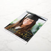 Faire-part de graduation de la photo du script Gol (Rotation)