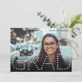 faire-part de graduation de la photo Gold 2025 (Debout devant)