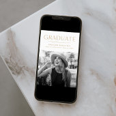 Faire-part de graduation de la photo Gold Edge mod