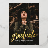 Faire-part de graduation de la photo Gold Foil par (Recto)