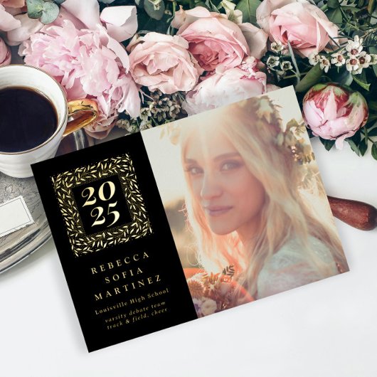 Faire-part de graduation de la photo naturelle du 