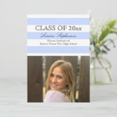 Faire-part de graduation de la photographie à band (Debout devant)