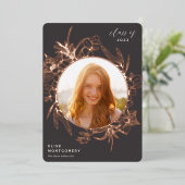 Faire-part de graduation de la photographie de fla (Debout devant)