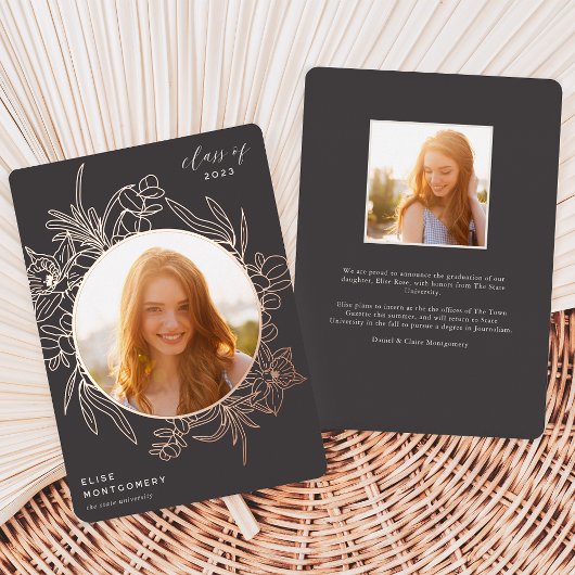 Faire-part de graduation de la photographie de fla