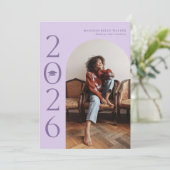 faire-part de graduation de l'arc lavande 2025 (Debout devant)