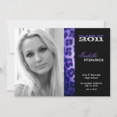 Faire-part de graduation de léopard Poster de anim (Devant)