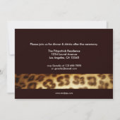 Faire-part de graduation de léopard Poster de anim (Dos)