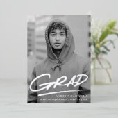 Faire-part de graduation de l'huile de graisse poi (Debout devant)