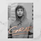 Faire-part de graduation de l'huile de graisse poi (Recto)