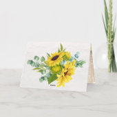 Faire-part de graduation de l'huile de tournesol (Verso)