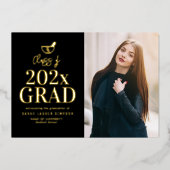 faire-part de graduation de pharmacie en lettres d (Recto)