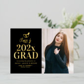 faire-part de graduation de pharmacie en lettres d (Debout devant)