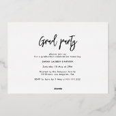 faire-part de graduation de pharmacie en lettres d (Verso)