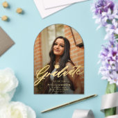 Faire-part de graduation de photo acrylique de scr (Insitu (Mariage))