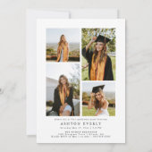 Faire-part de graduation de photo d'arche (Dos)