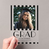 Faire-part de graduation de photo moderne et moder (In situ (ordinateur de poche))