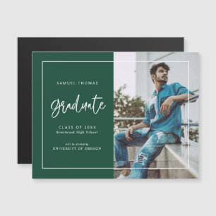 Faire-part de graduation de script manuscrit simpl