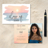 Faire-part de graduation de Sunset Beach Ocean mod