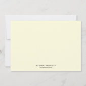 faire-part de graduation des casquettes de l'écru  (Dos)