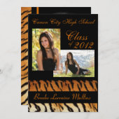 faire-part de graduation des posters de animaux de (Devant / Derrière)