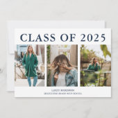 Faire-part de graduation du collage photo moderne (Devant)