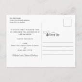 Faire-part de graduation du logo de grade simple (Dos)