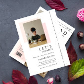 Faire-part de graduation du magazine Boho moderne