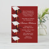 Faire-part de graduation du marron élégant (Debout devant)