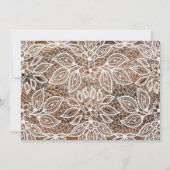 Faire-part de graduation en bois rustique et dente (Dos)