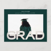 faire-part de graduation en or gras (Devant)