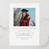 Faire-part de graduation et d'invitation du cadre (Verso)