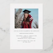 Faire-part de graduation et d'invitation du cadre (Verso)