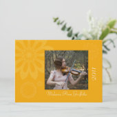 Faire-part de graduation florale de la Bohême d'or (Debout devant)