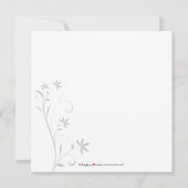 Faire-part de graduation florale Pastel (chaux) (Dos)