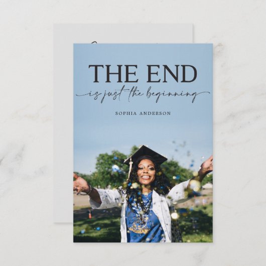 Faire-part de graduation Grad Party Invitation (Devant / Derrière)