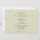 Faire-part de graduation Gras (rouge) (Dos)