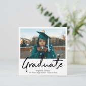 Faire-part de graduation instantanée (Debout devant)