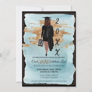 Faire-part de graduation Invitation Légère peau