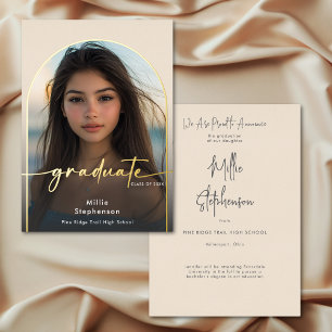 Faire-part de graduation minimale moderne pour les