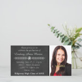 Faire-part de graduation Modèle photo de tableau d (Debout devant)