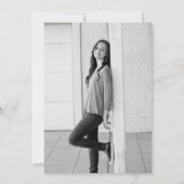 Faire-part de graduation moderne (Dos)