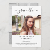 Faire-part de graduation moderne (Devant / Derrière)