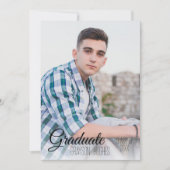 Faire-part de graduation moderne et élégante (Devant)