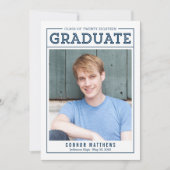 Faire-part de graduation moderne Invitation (Devant)