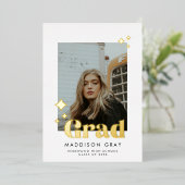 Faire-part de graduation moderne Open house invita (Debout devant)