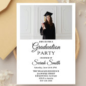 Faire-Part de Graduation Moderne Photo Evite de Re