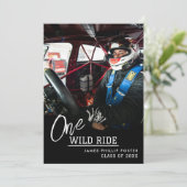 Faire-part de graduation Motorcross Invitation (Debout devant)
