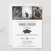 Faire-part de graduation Motorcross Invitation (Dos)