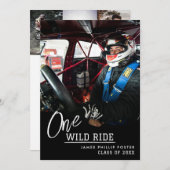 Faire-part de graduation Motorcross Invitation (Devant / Derrière)